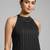 Women Striped Regular Silk Crepe Kurta with Trousers