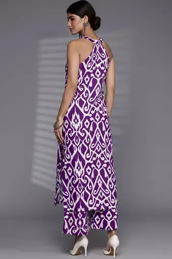 Women Printed Regular Pure Cotton Kurta with Palazzos