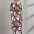 Women Floral Printed Regular Thread Work Kurta with Trousers