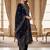 Women Ethnic Motifs Embroidered Regular Thread Work Velvet Kurta with Trousers & With Dupatta