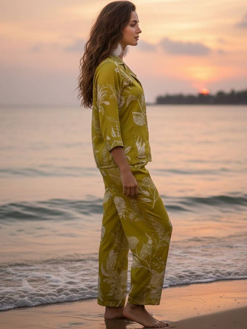 Women Floral Printed Regular Kurta with Trousers