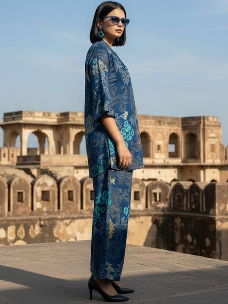 Women Floral Printed Regular Kurta with Palazzos