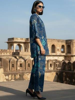 Women Floral Printed Regular Kurta with Palazzos 3