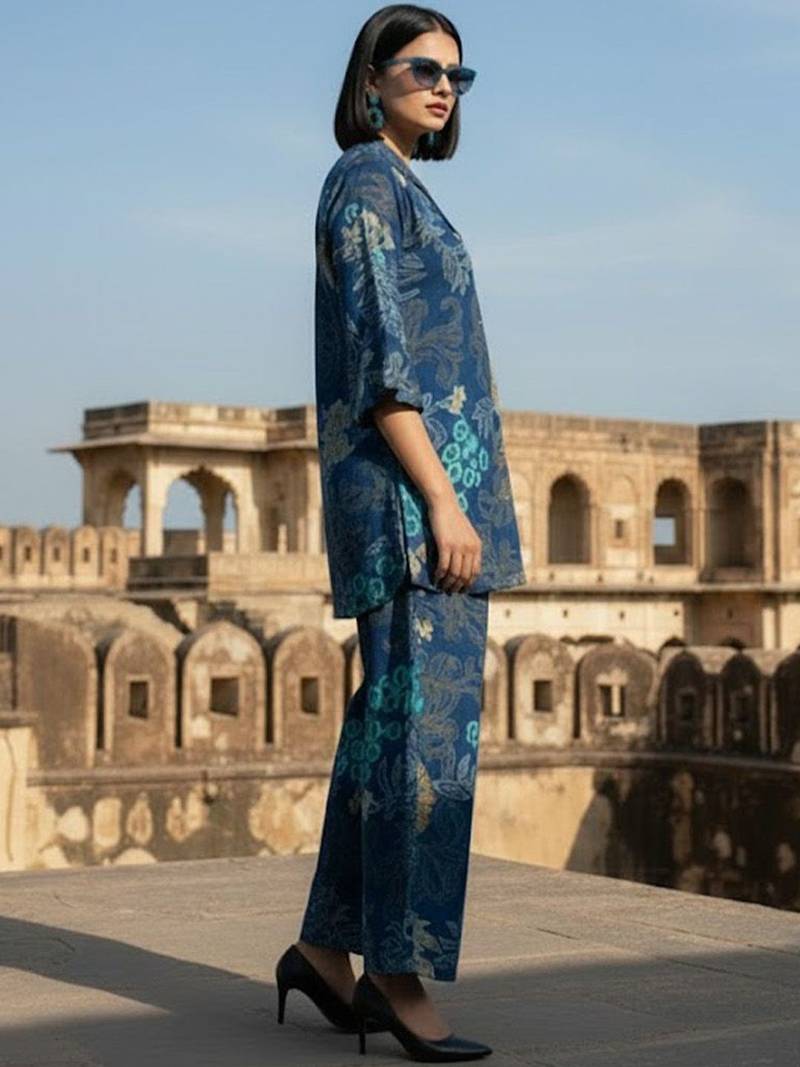 Women Floral Printed Regular Kurta with Palazzos