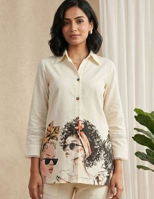 Women Printed Regular Pure Cotton Kurta with Trousers 2