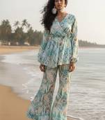 Women Printed Empire Top with Palazzos