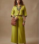 Women Regular Top with Trousers