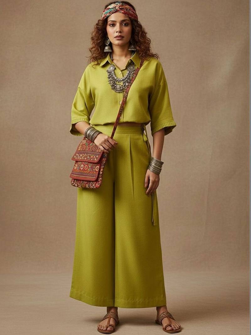 Women Regular Top with Trousers