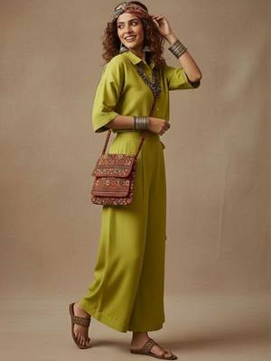 Women Regular Top with Trousers 2