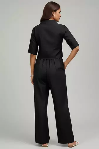Women Embroidered Regular Thread Work Top with Trousers