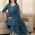 Notch Neck Straight Kurta With Trousers & Dupatta
