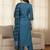 Notch Neck Straight Kurta With Trousers & Dupatta