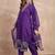 Floral Embroidered V-Neck Thread Work Straight Kurta With Trousers And Dupatta