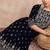 Ethnic Motifs Embroidered Zari Velvet Straight Kurta With Trousers