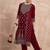 Women Ethnic Motifs Embroidered Kurta with Trousers