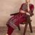 Women Ethnic Motifs Embroidered Kurta with Trousers