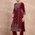 Women Ethnic Motifs Embroidered Kurta with Trousers