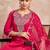 Paisley Embroidered Notch Neck Thread Work Straight Kurta With Trousers & Dupatta