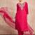 Paisley Embroidered Notch Neck Thread Work Straight Kurta With Trousers & Dupatta