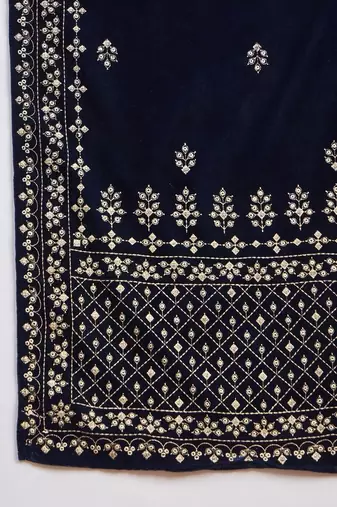 Women Ethnic Motifs Embroidered A-Line Kurta with Trousers & Dupatta
