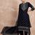 Ethnic Motifs Embroidered Zari Velvet Straight Kurta With Trousers & Dupatta
