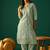 Ethnic Motifs Embroidered Zari Kurta With Sharara & Dupatta