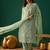 Ethnic Motifs Embroidered Zari Kurta With Sharara & Dupatta