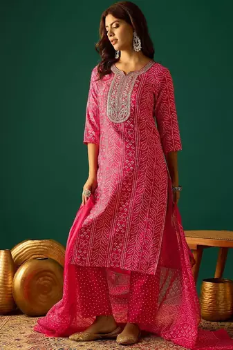 Women Ethnic Motifs Printed Kurta with Trousers & Dupatta
