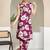 Floral Printed V-Neck Sleeveless Pure Cotton Straight Kurta With Trouser