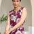 Floral Printed V-Neck Sleeveless Pure Cotton Straight Kurta With Trouser