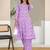 Floral Printed V-Neck Pure Cotton Straight Kurta With Trouser