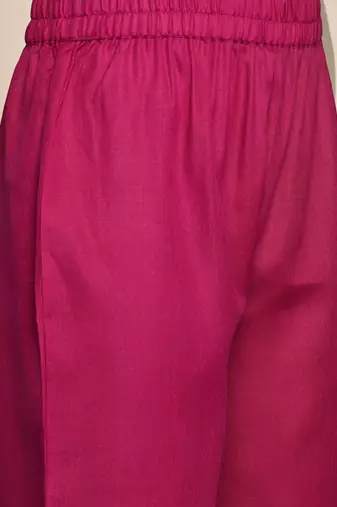 V-Neck A-Line Kurta With Trouser