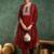 Ethnic Motifs Embroidered Round Neck Sequinned Kurta With Trousers & Dupatta