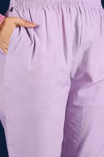 Women Floral Embroidered Cotton Kurta with Trousers & Dupatta