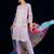 Women Floral Embroidered Cotton Kurta with Pyjamas & Dupatta
