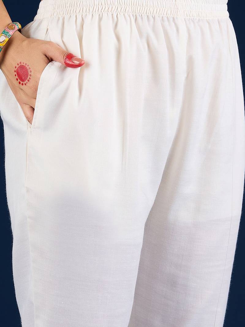 Women Floral Embroidered Kurta with Trousers & Dupatta
