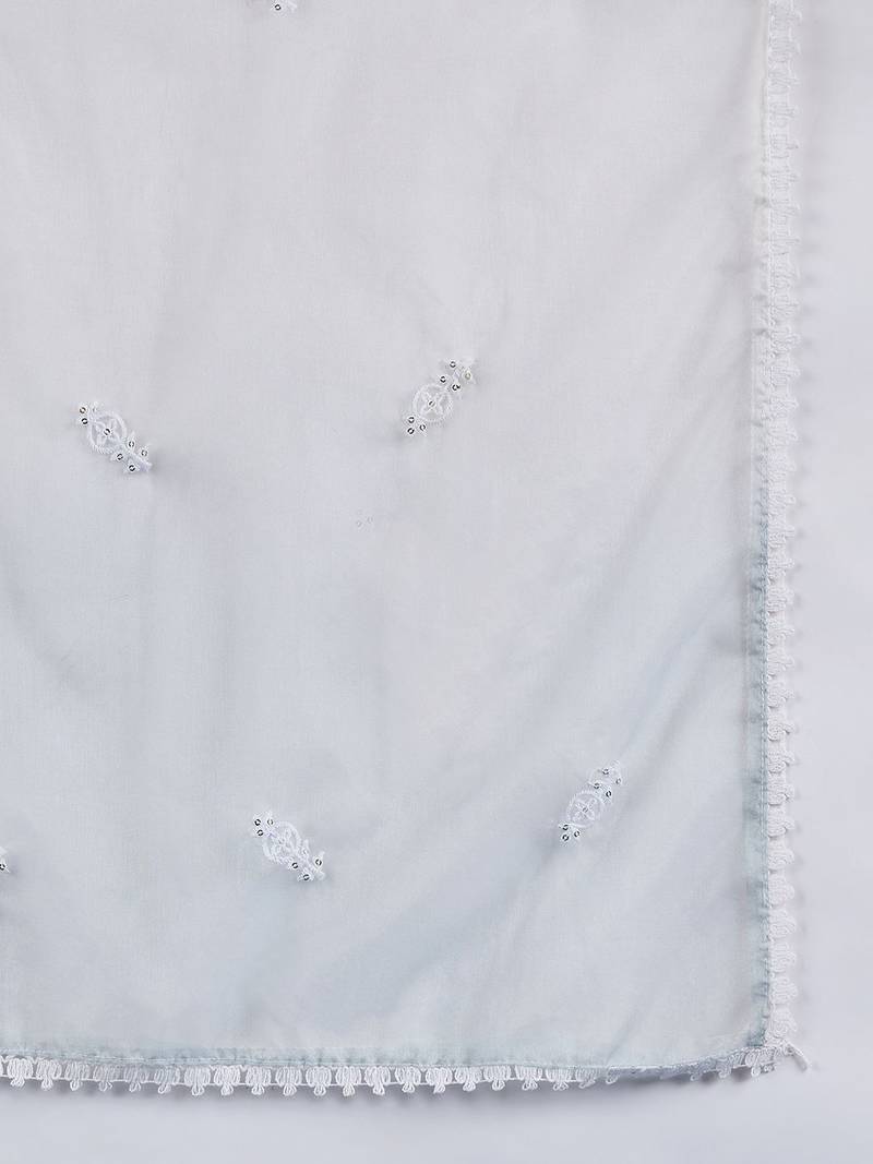 Women Floral Embroidered Kurta with Trousers & Dupatta