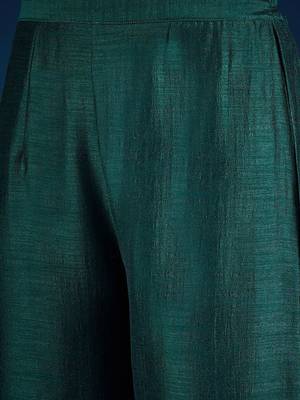 Floral Embroidered Zari Straight Kurta With Trousers & Dupatta 3