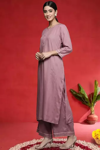 Women Regular Kurta with Trousers & Dupatta