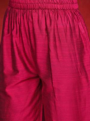 Women Ethnic Motifs Embroidered Regular Kurta with Trousers & Dupatta 3