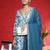 Floral Printed A-Line Pure Cotton Kurta With Palazzos & Dupatta
