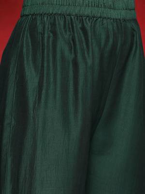 Geometric Embroidered Straight Mirror Work Kurta With Trousers & Dupatta 3