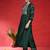 Geometric Embroidered Straight Mirror Work Kurta With Trousers & Dupatta