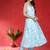 Women Floral Printed Cotton Anarkali Kurta with Trousers & Dupatta