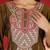 Floral Embroidered Thread Work Straight Kurta With Trousers & Dupatta