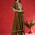 Floral Embroidered Thread Work Straight Kurta With Trousers & Dupatta
