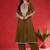 Floral Embroidered Thread Work Straight Kurta With Trousers & Dupatta