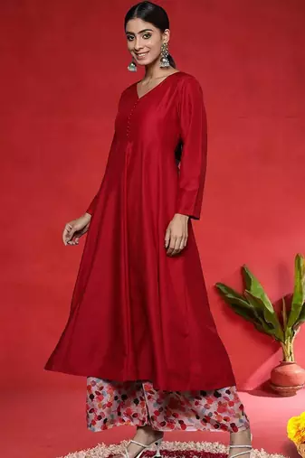 Women Regular Kurta with Trousers & Dupatta