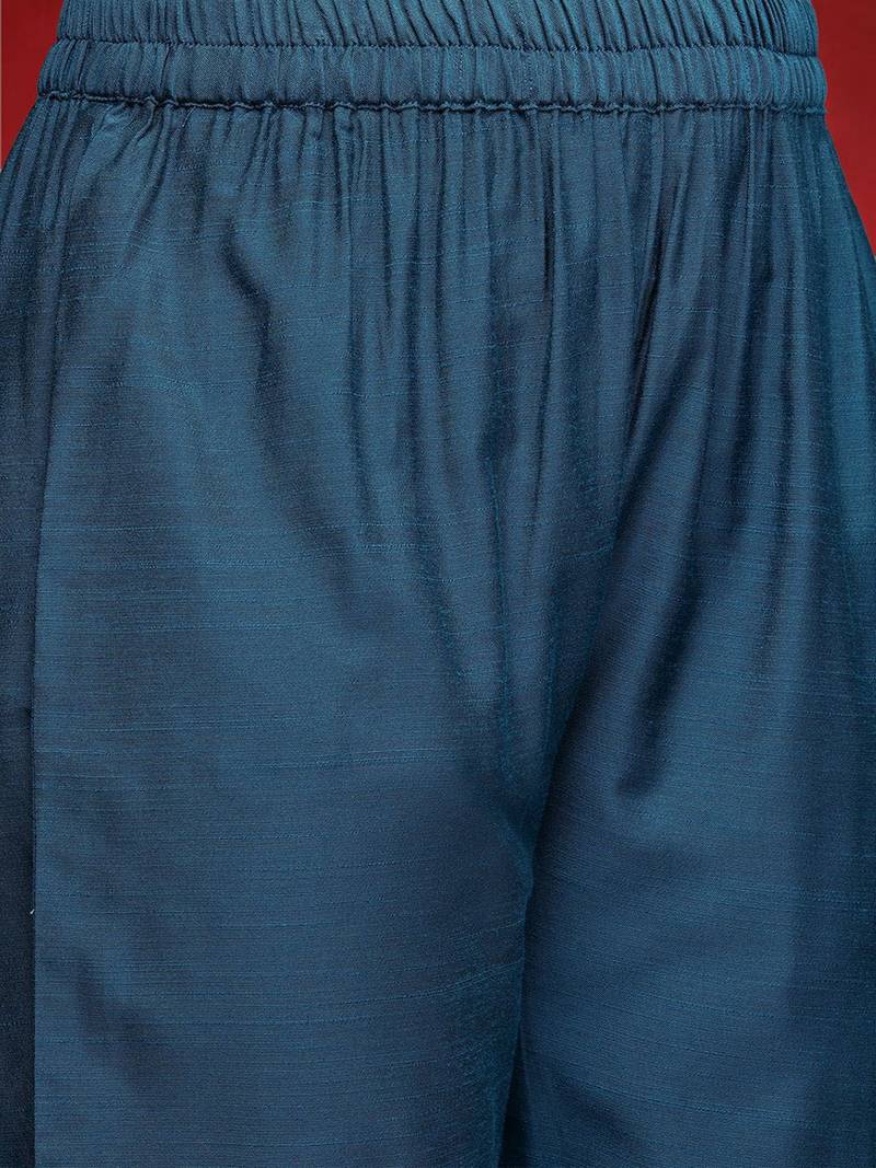 Women Ethnic Motifs Embroidered Kurta with Trouser & Dupatta