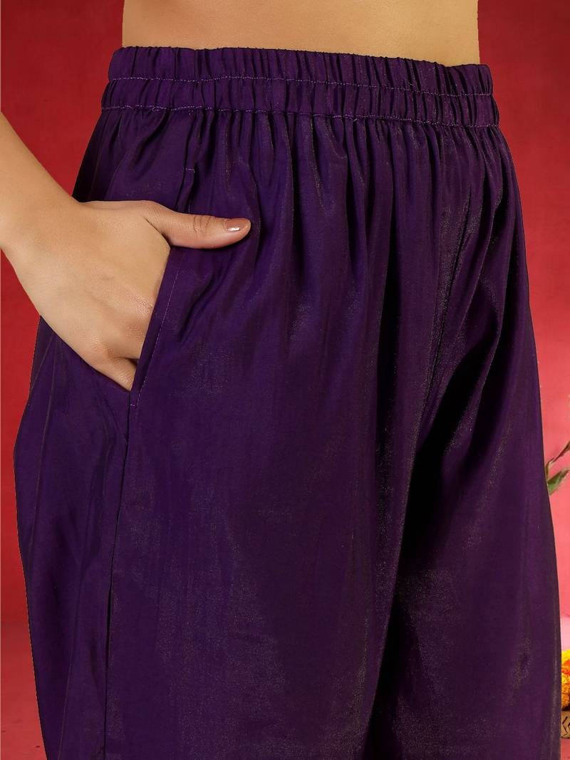 Women Embroidered Regular Kurta with Trousers & With Dupatta